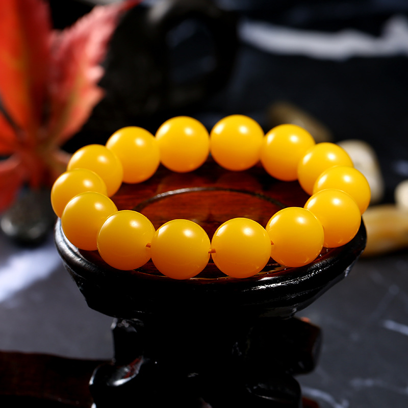Imitation of the natural, new and old idea for bracelet chicken oil yellow bead chain men and women 's stall hot sell bracelet wholesale