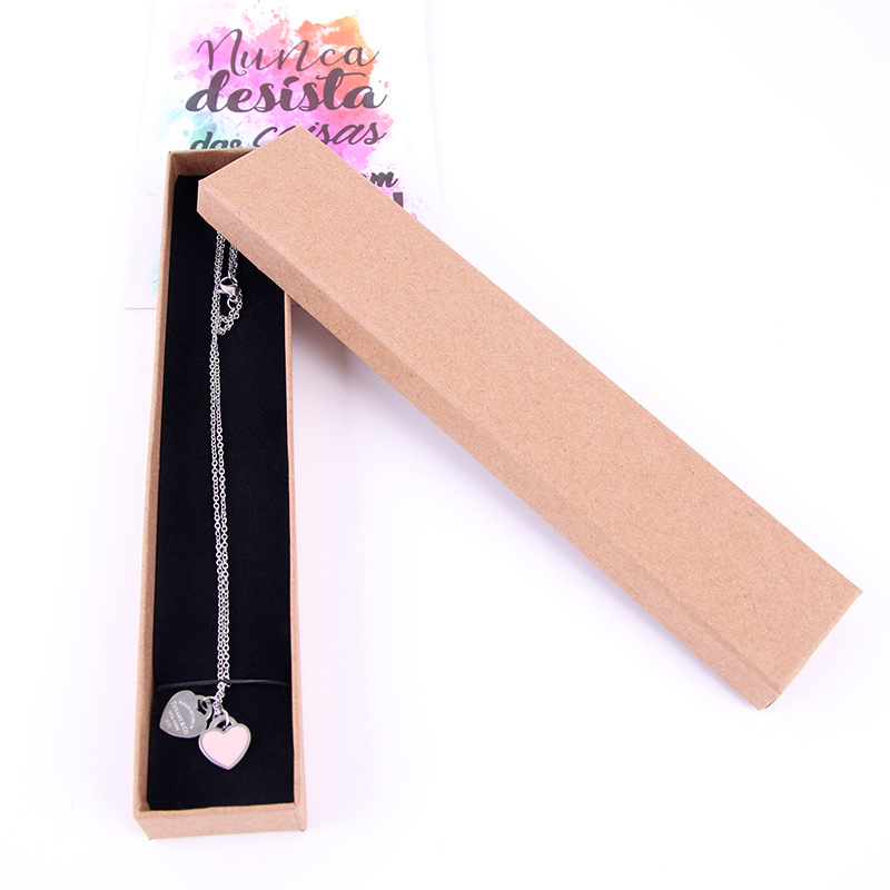 Manufacturers direct yellow cattle skin tiandi cover jewelry box bracelet ring necklace jewelry box custom logo