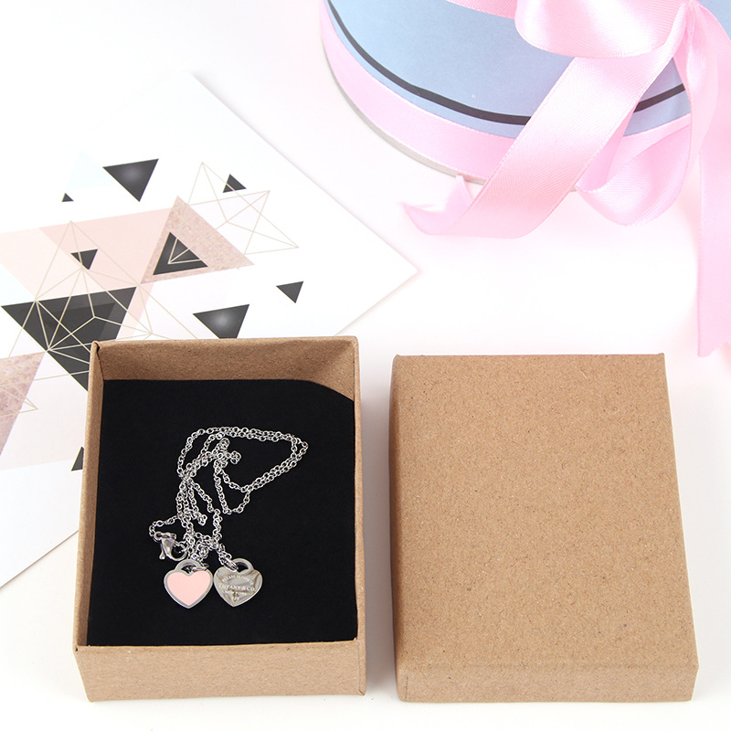 Manufacturers direct yellow cattle skin tiandi cover jewelry box bracelet ring necklace jewelry box custom logo Manufacturers direct yellow cattle skin tiandi cover jewelry box bracelet ring necklace jewelry box custom logo