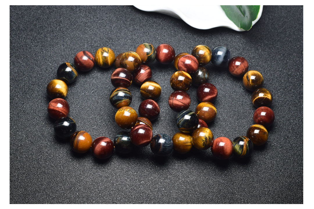 Fujingyuan Jewelry Natural Red Yellow Blue Three Colors Tiger-Eye Bracelet Tiger Eye Stone Agate Jade Bracelet Fujingyuan Jewelry Natural Red Yellow Blue Three Colors Tiger-Eye Bracelet Tiger Eye Stone Agate Jade Bracelet