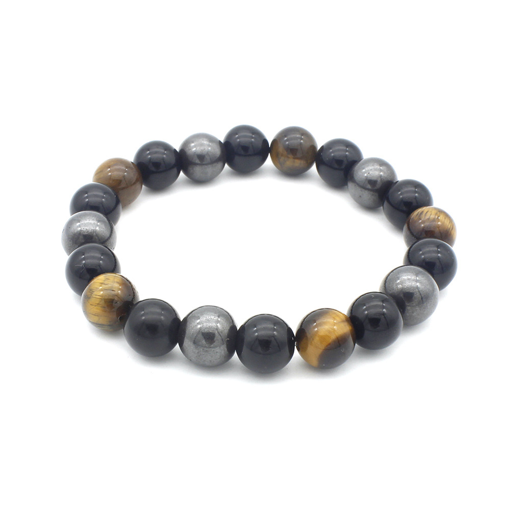 Hot-Selling Ornament Spot Supply 10mm Atmospheric Yellow Tiger Eyes Obsidian Magnetic Fashion Bracelet 6190 Hot-Selling Ornament Spot Supply 10mm Atmospheric Yellow Tiger Eyes Obsidian Magnetic Fashion Bracelet 6190