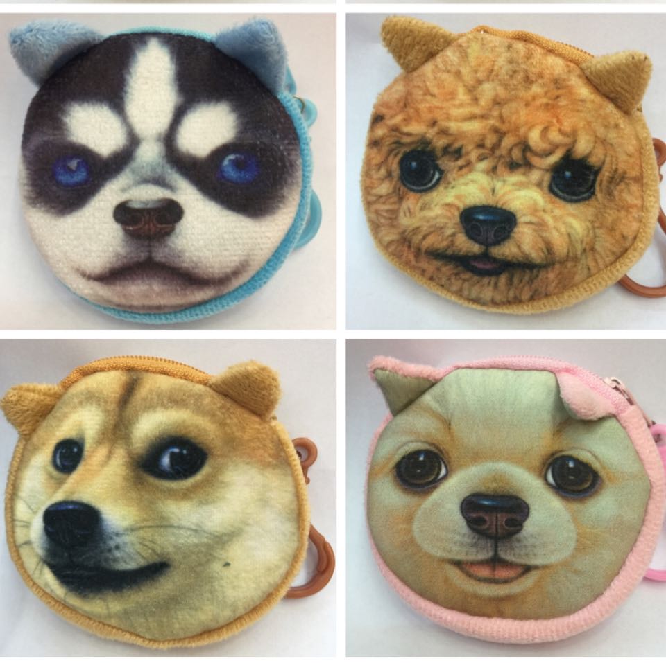 Plush zero purse cat dog wallet zero Wallet Coin Bag