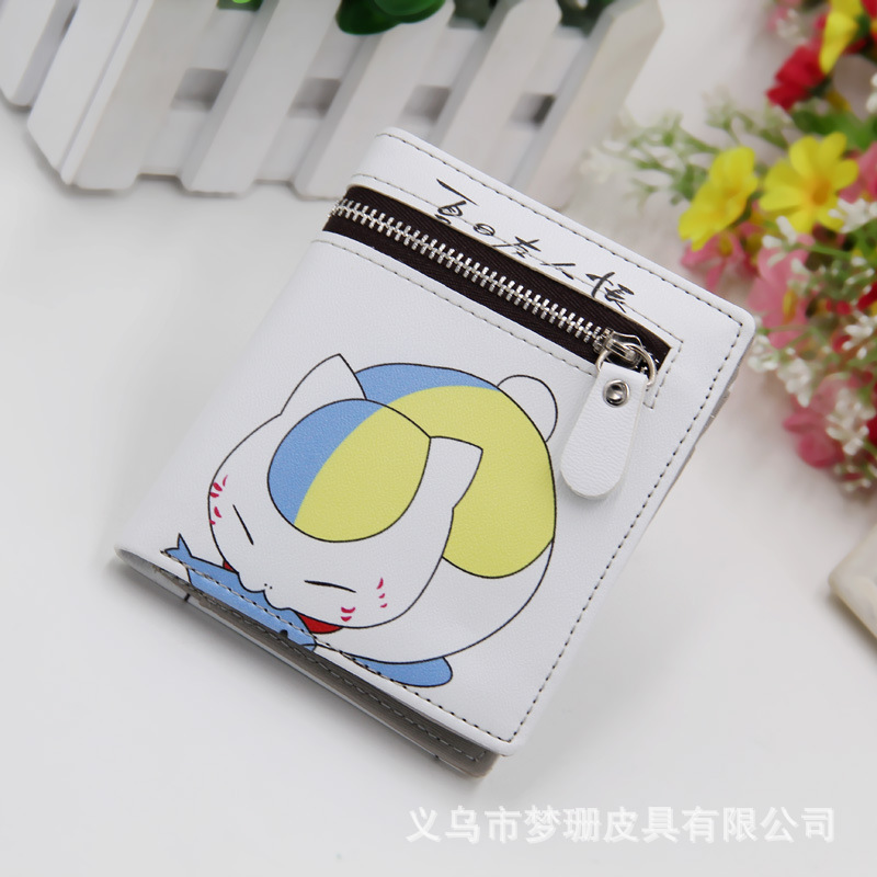 New vertical cartoon wallet 3d cartoon wallet men's and women's short cartoon silk-screen wallet