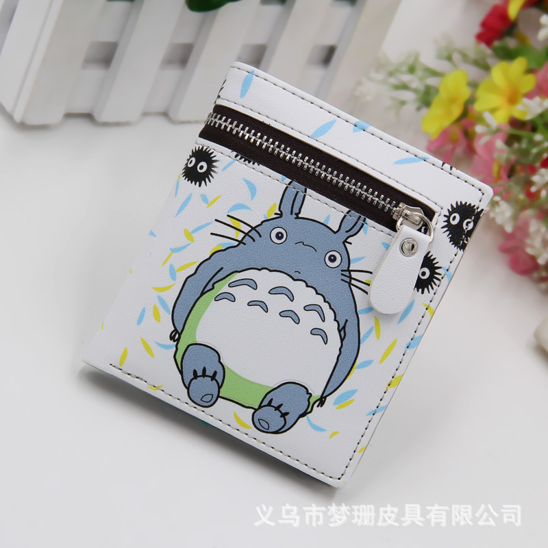New vertical cartoon wallet 3d cartoon wallet men&#039;s and women&#039;s short cartoon silk-screen wallet
