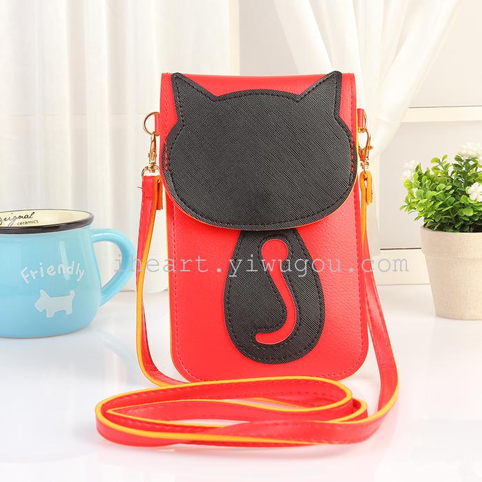 The new cartoon can touch screen large screen mobile phone bag Samsung apple 6plus mobile phone card package zero wallet The new cartoon can touch screen large screen mobile phone bag Samsung apple 6plus mobile phone card package zero wallet