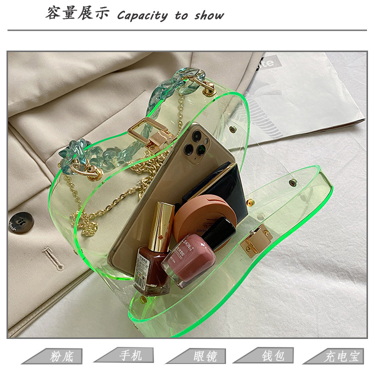 Internet Celebrity Transparent Cell Phone Wallet 2021 Summer Little Fresh Young Girl Personalized Creative Chain Portable Crossbody Gel Bag Tide Internet Celebrity Transparent Cell Phone Wallet 2021 Summer Little Fresh Young Girl Personalized Creative Chain Portable Crossbody Gel Bag Tide