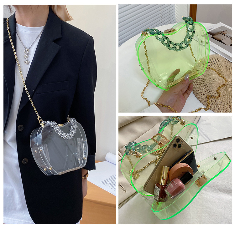 Internet Celebrity Transparent Cell Phone Wallet 2021 Summer Little Fresh Young Girl Personalized Creative Chain Portable Crossbody Gel Bag Tide Internet Celebrity Transparent Cell Phone Wallet 2021 Summer Little Fresh Young Girl Personalized Creative Chain Portable Crossbody Gel Bag Tide