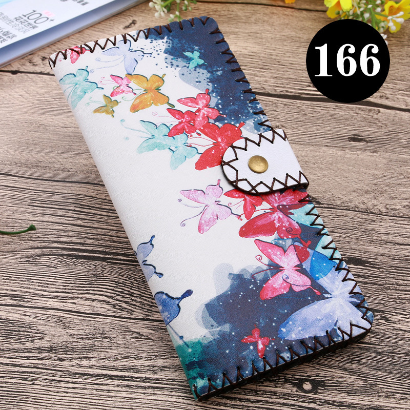  upgraded version of hand - made wallet lady leather cabinet wallet ethnic style hand - made wallet can be customized bag 