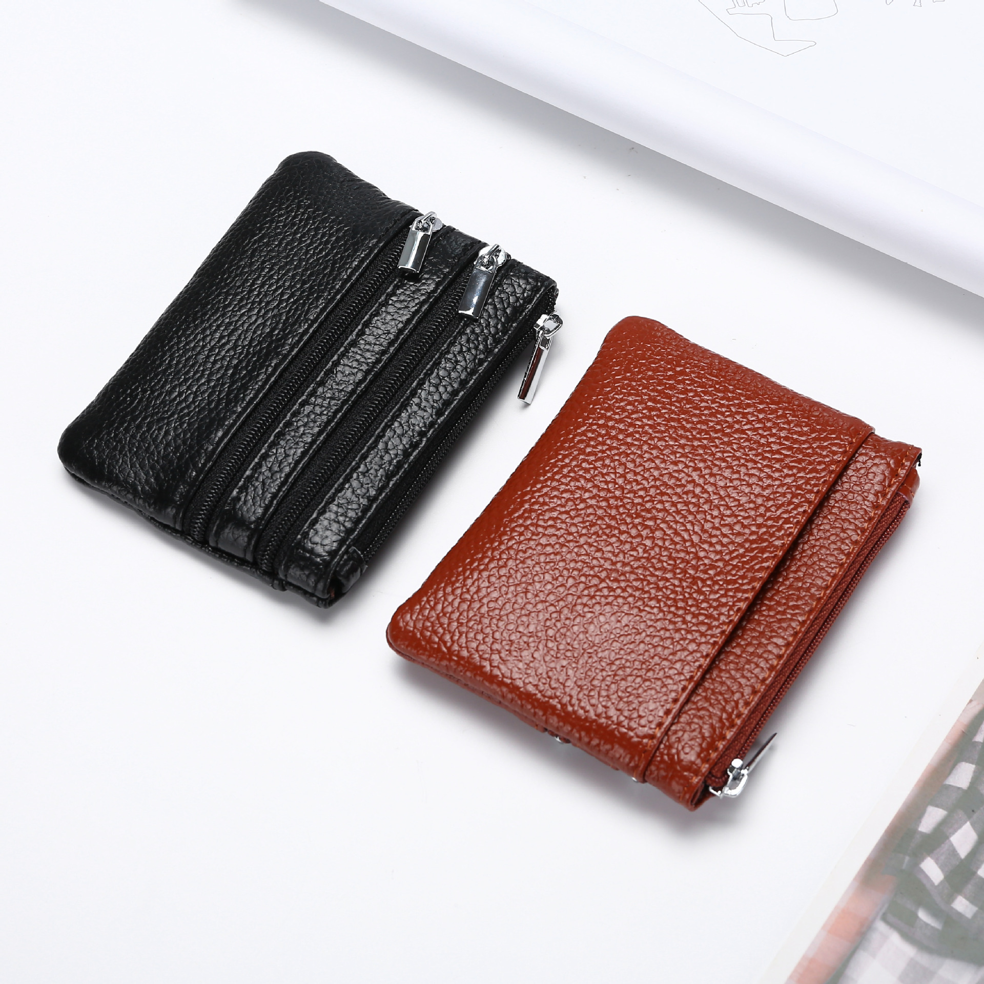 Genuine Leather MultiFunction Women&#039;s Coin Purse Key Case Business Gift Bus Wallet Style