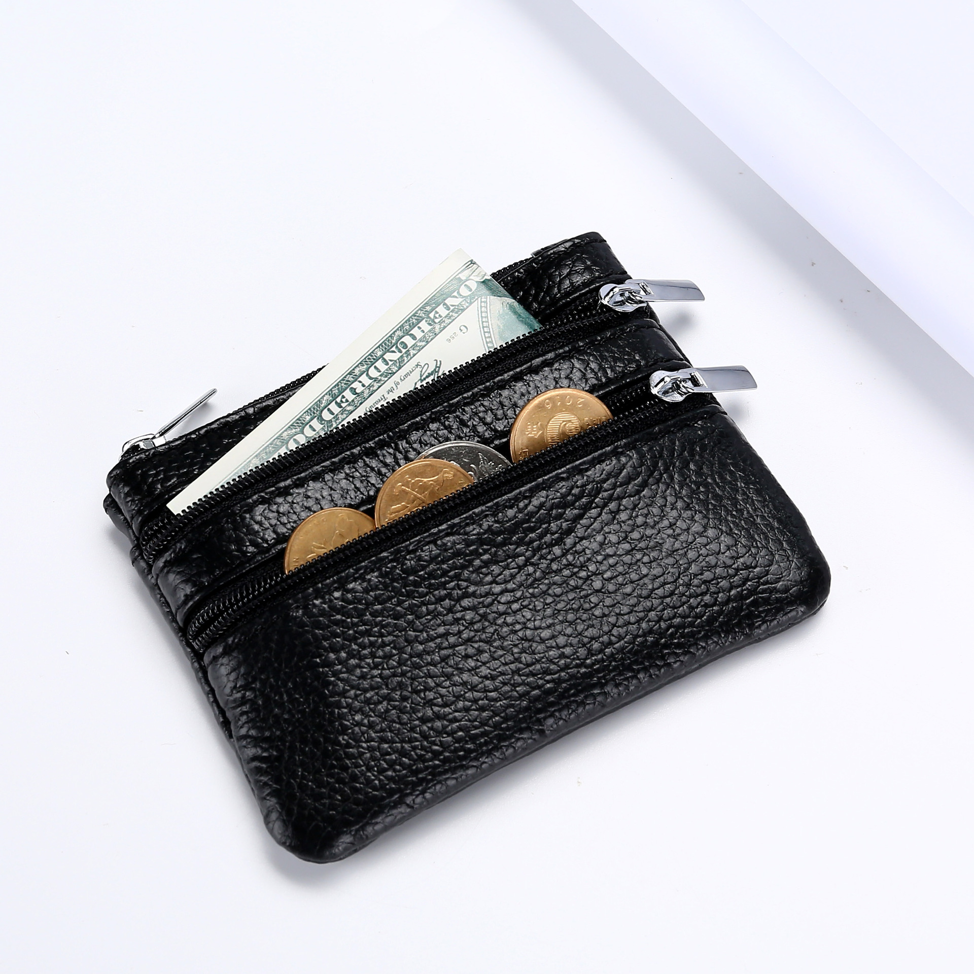 Genuine Leather MultiFunction Women&#039;s Coin Purse Key Case Business Gift Bus Wallet Style