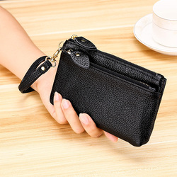 Genuine Leather MultiFunction Women's Coin Purse Key Case Business Gift Bus Wallet Style