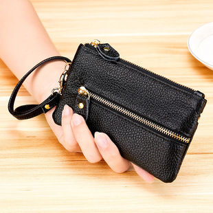 Genuine Leather MultiFunction Women's Coin Purse Key Case Business Gift Bus Wallet Style