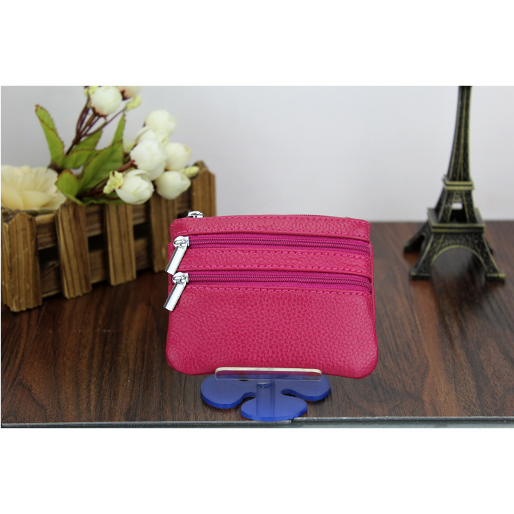 Genuine Leather MultiFunction Women's Coin Purse Key Case Business Gift Bus Wallet Style