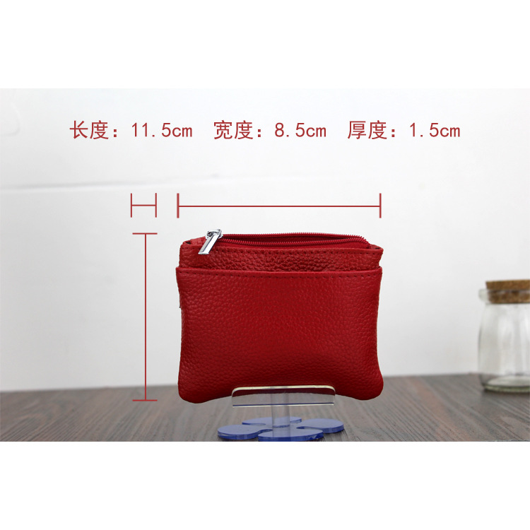 Genuine Leather MultiFunction Women's Coin Purse Key Case Business Gift Bus Wallet Style