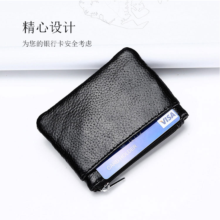 Genuine Leather MultiFunction Women's Coin Purse Key Case Business Gift Bus Wallet Style
