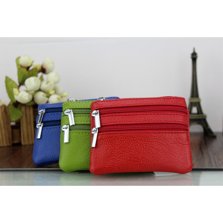 Genuine Leather MultiFunction Women's Coin Purse Key Case Business Gift Bus Wallet Style