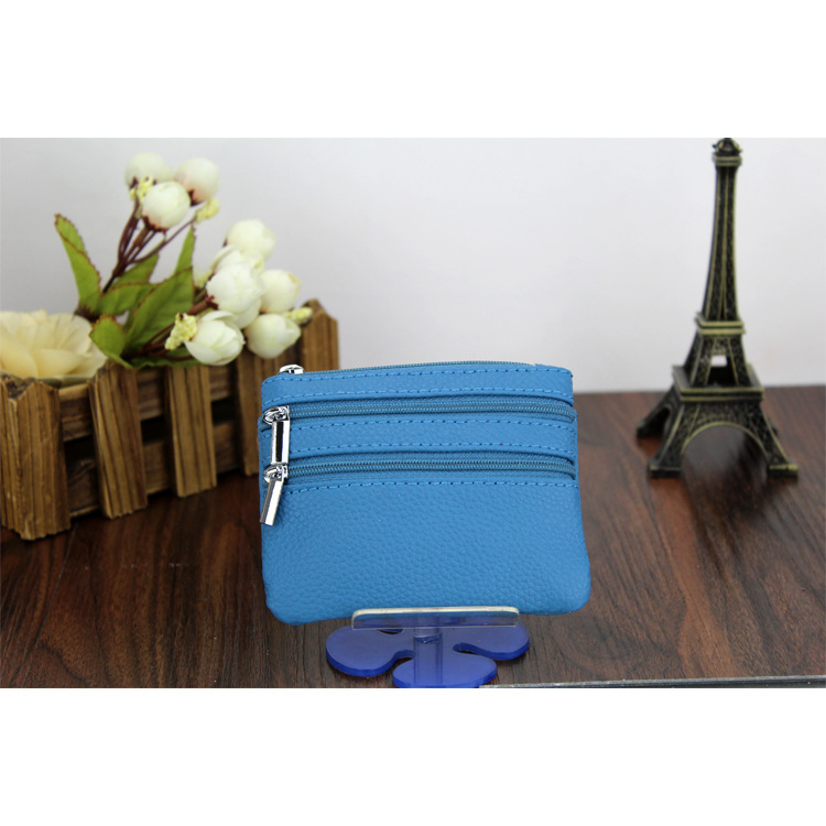 Genuine Leather MultiFunction Women's Coin Purse Key Case Business Gift Bus Wallet Style