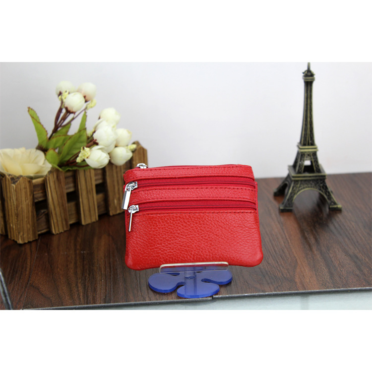 Genuine Leather MultiFunction Women's Coin Purse Key Case Business Gift Bus Wallet Style