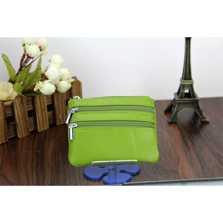 Genuine Leather MultiFunction Women's Coin Purse Key Case Business Gift Bus Wallet Style
