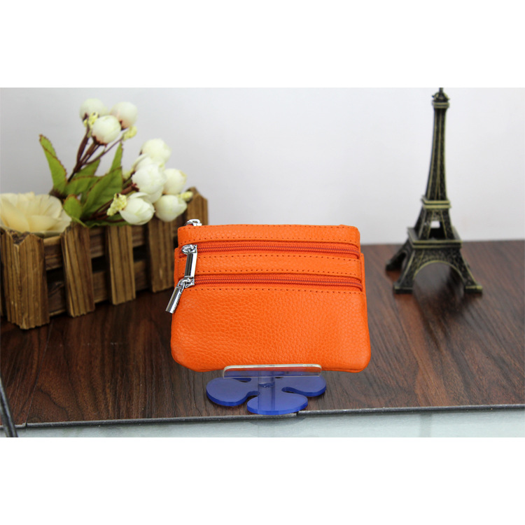 Genuine Leather MultiFunction Women's Coin Purse Key Case Business Gift Bus Wallet Style