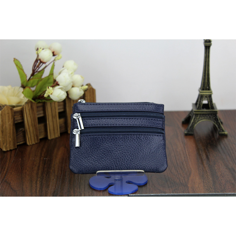 Genuine Leather MultiFunction Women's Coin Purse Key Case Business Gift Bus Wallet Style