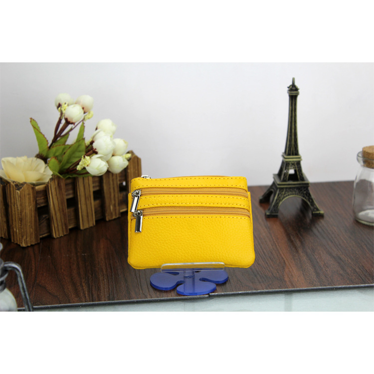 Genuine Leather MultiFunction Women's Coin Purse Key Case Business Gift Bus Wallet Style