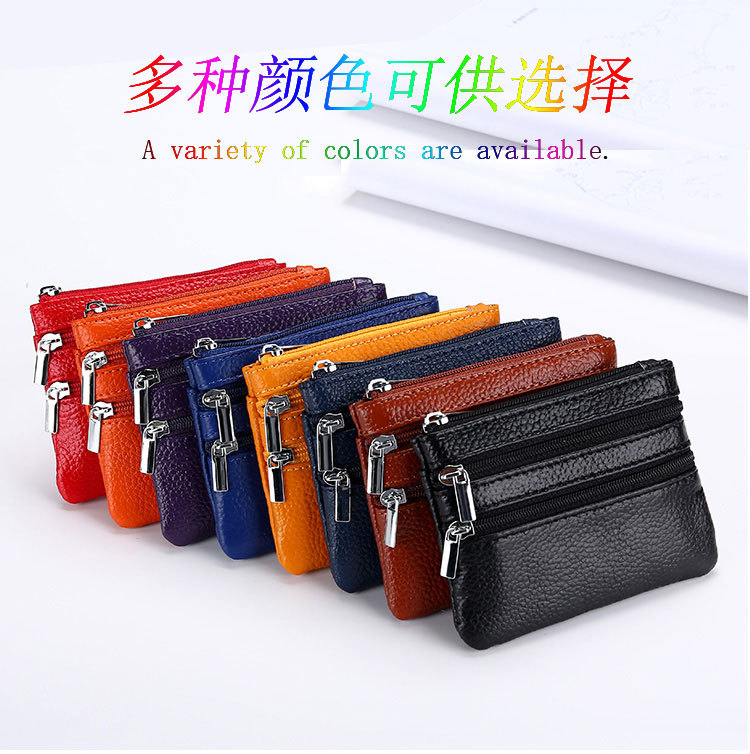 Genuine Leather MultiFunction Women's Coin Purse Key Case Business Gift Bus Wallet Style