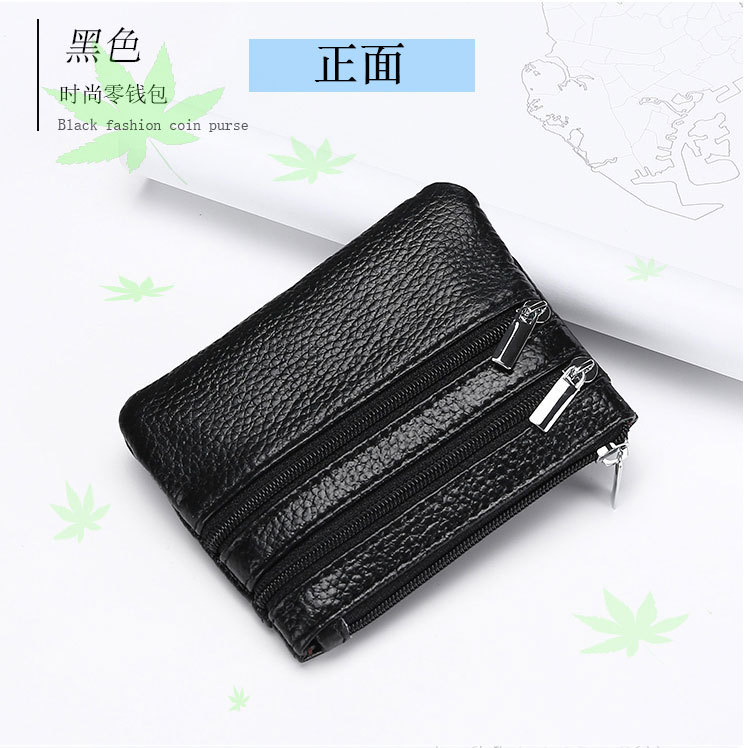 Genuine Leather MultiFunction Women's Coin Purse Key Case Business Gift Bus Wallet Style
