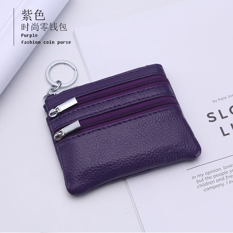 Genuine Leather MultiFunction Women's Coin Purse Key Case Business Gift Bus Wallet Style