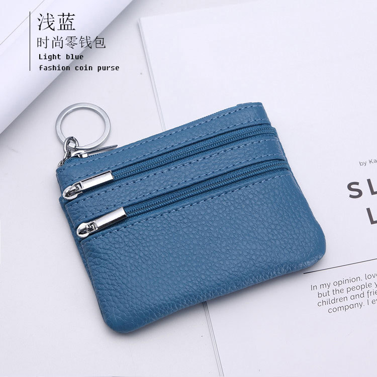 Genuine Leather MultiFunction Women's Coin Purse Key Case Business Gift Bus Wallet Style