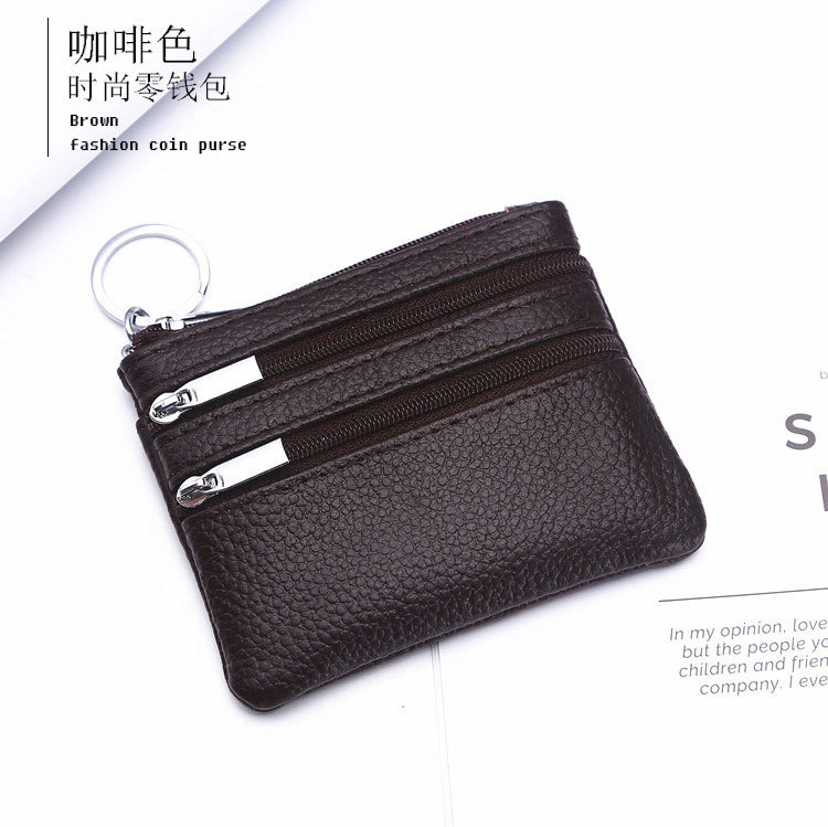 Genuine Leather MultiFunction Women's Coin Purse Key Case Business Gift Bus Wallet Style