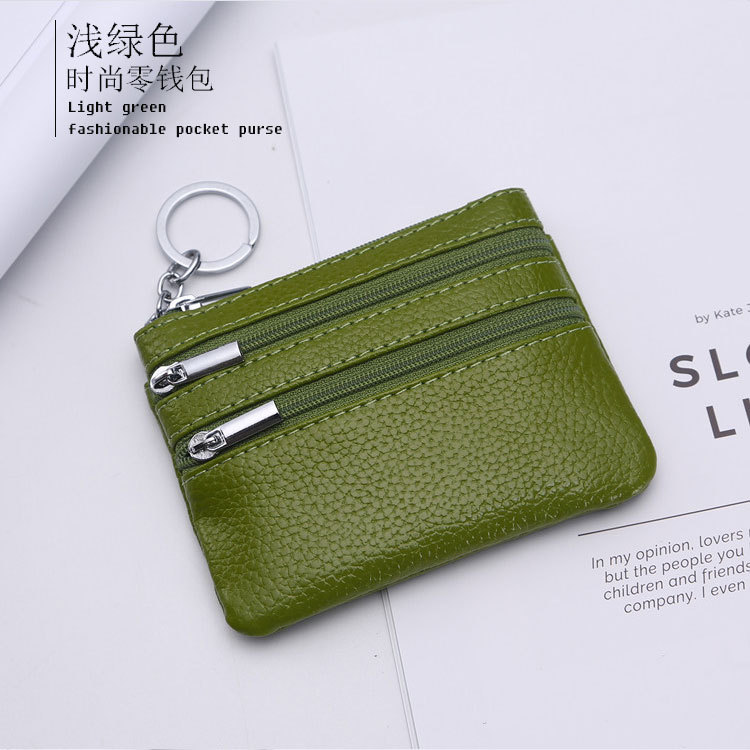 Genuine Leather MultiFunction Women's Coin Purse Key Case Business Gift Bus Wallet Style