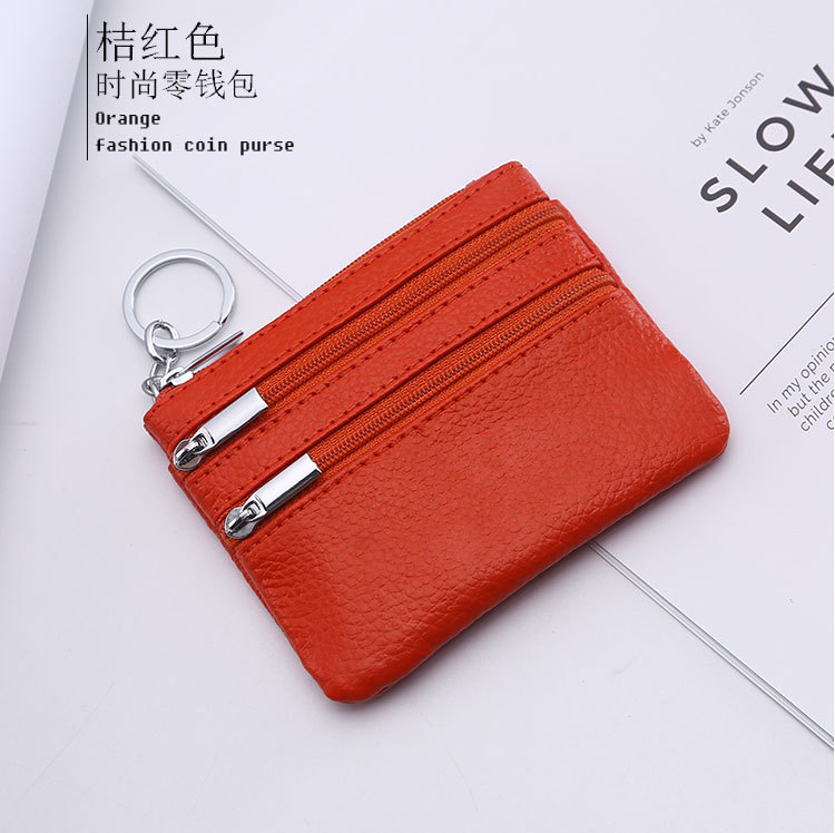 Genuine Leather MultiFunction Women's Coin Purse Key Case Business Gift Bus Wallet Style
