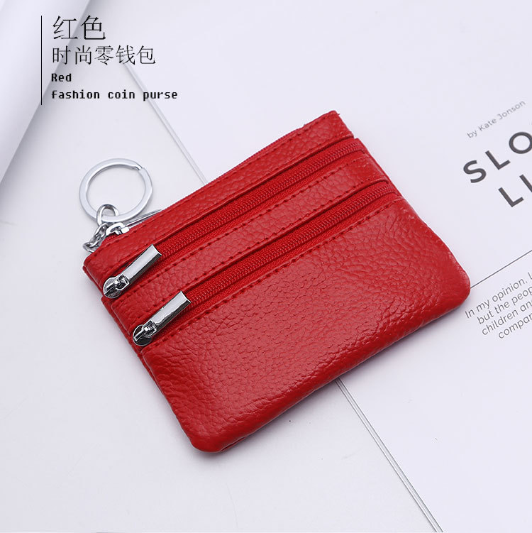 Genuine Leather MultiFunction Women's Coin Purse Key Case Business Gift Bus Wallet Style