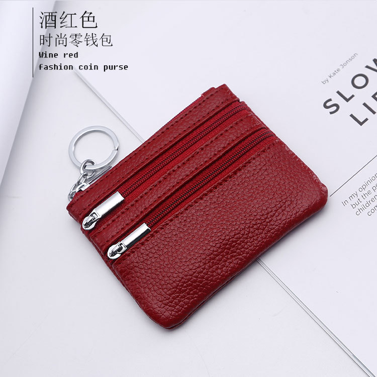 Genuine Leather MultiFunction Women's Coin Purse Key Case Business Gift Bus Wallet Style