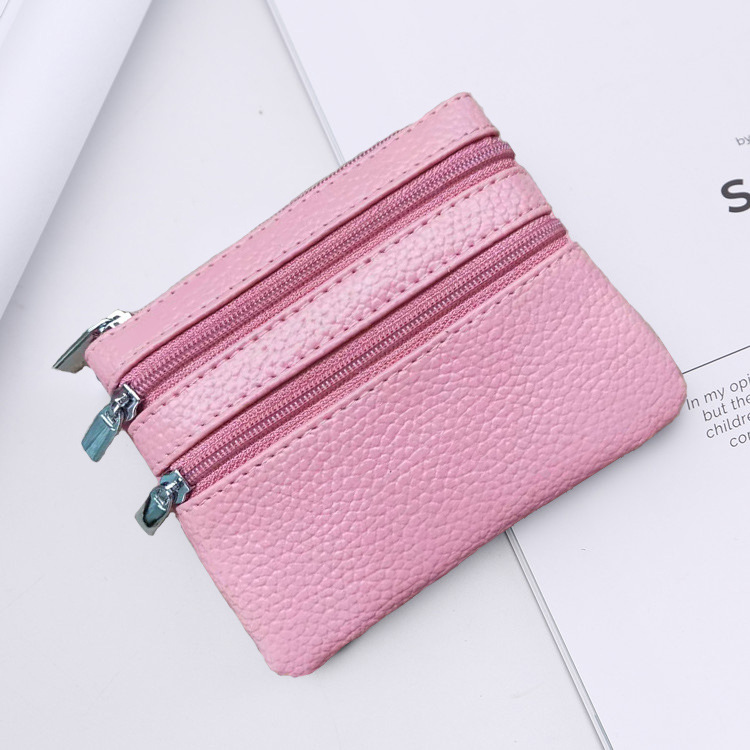 Genuine Leather MultiFunction Women's Coin Purse Key Case Business Gift Bus Wallet Style
