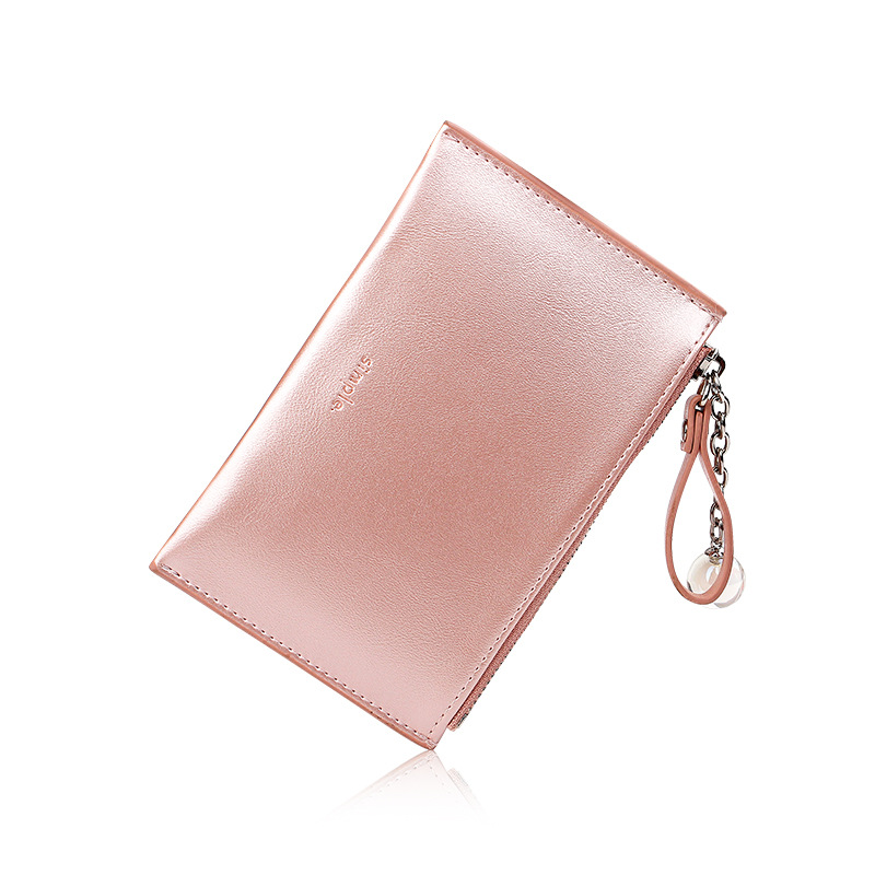 Qian Kai New KoreanStyle MultiFunction Mini Pearly Lustre Laser Creative Coin Purse Japanese and Korean Women&#039;s Wallet