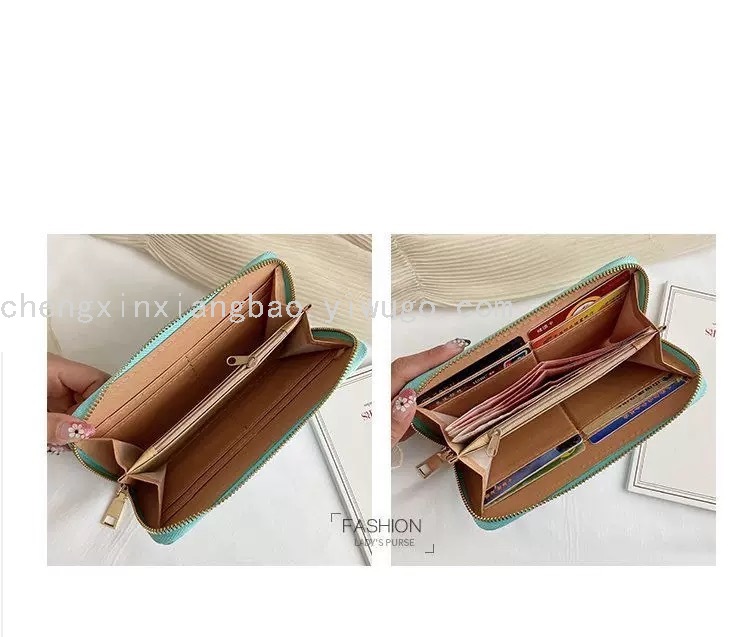Bag Single Pull Bag Wallet Female Trendy Women's Bags Little Daisy Money Zipper Handbag Fashion Foreign Trade Pu Wallet