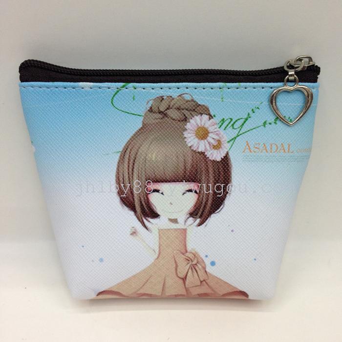 Manufacturers wholesale all kinds of creative PU PVC digital positioning printing beauty pattern zero wallet