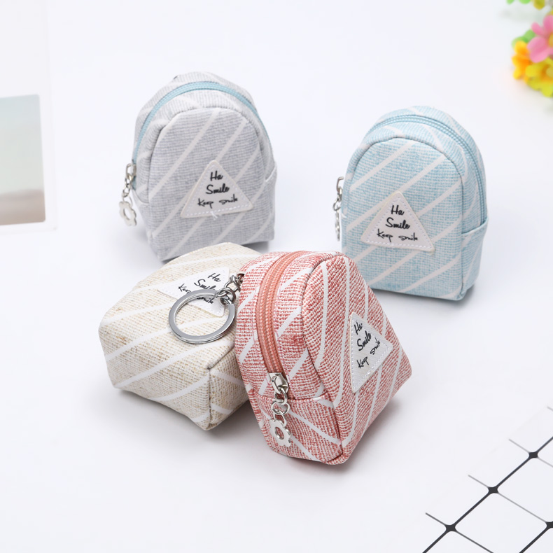 Digital creativity zipper wallet girls cartoon short key bag personality bag fashion accessories