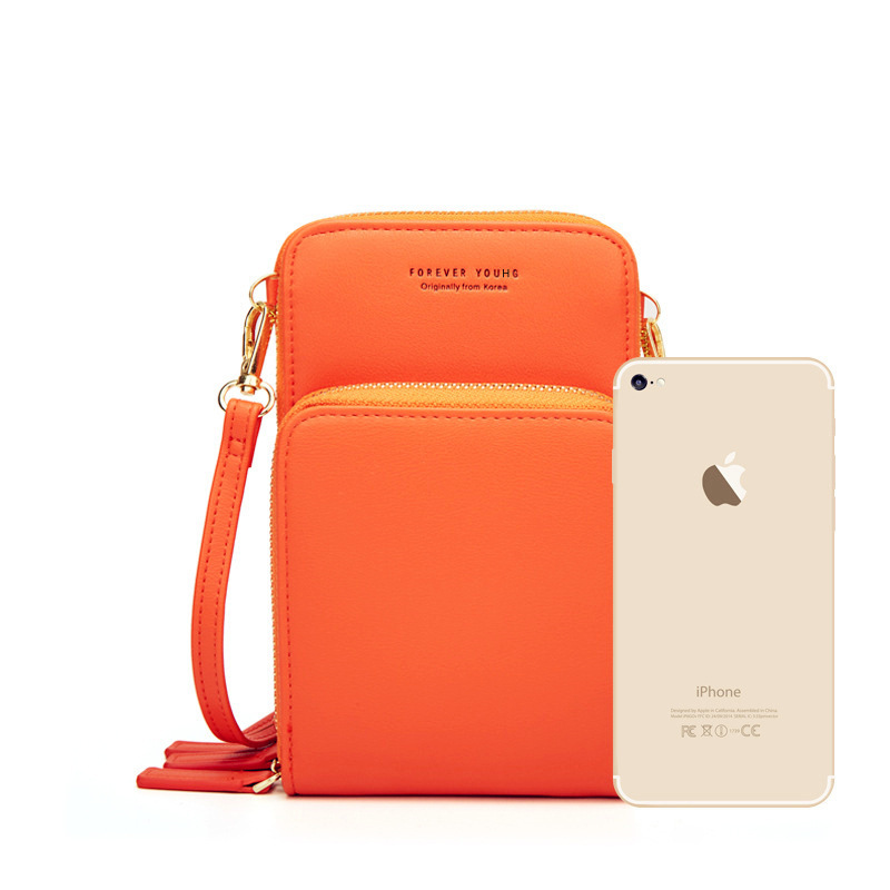 Bag Korean Fashion Large Capacity OvertheShoulder Bag Solid Color MultiFunction Phone Bag Female Messenger Wallet 2020
