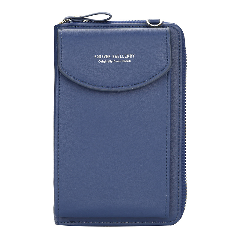 Baellerry Women&#039;s Wallet Solid Color Small Over-the-Shoulder Bag Multi-Function Mobile Phone Long Clutch Purse Women