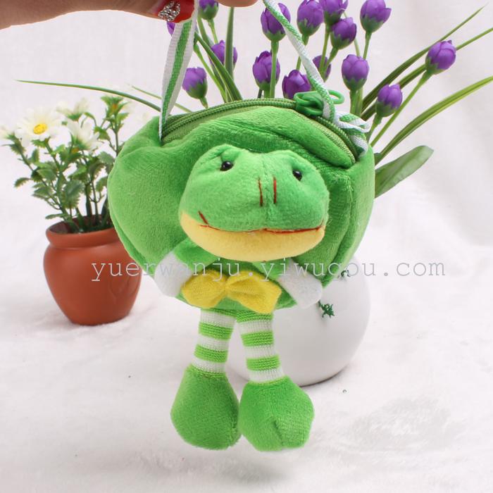 Animal frog hanging foot small shoulder bag export products factory direct leather coin wallet Animal frog hanging foot small shoulder bag export products factory direct leather coin wallet