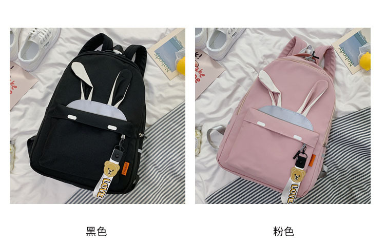 2020 New Backpack Women Korean Style Cute Student Casual Reflective Backpack Large Capacity Versatile Campus Schoolbag Women