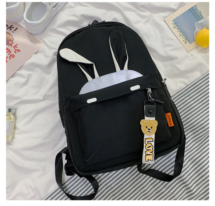 2020 New Backpack Women Korean Style Cute Student Casual Reflective Backpack Large Capacity Versatile Campus Schoolbag Women