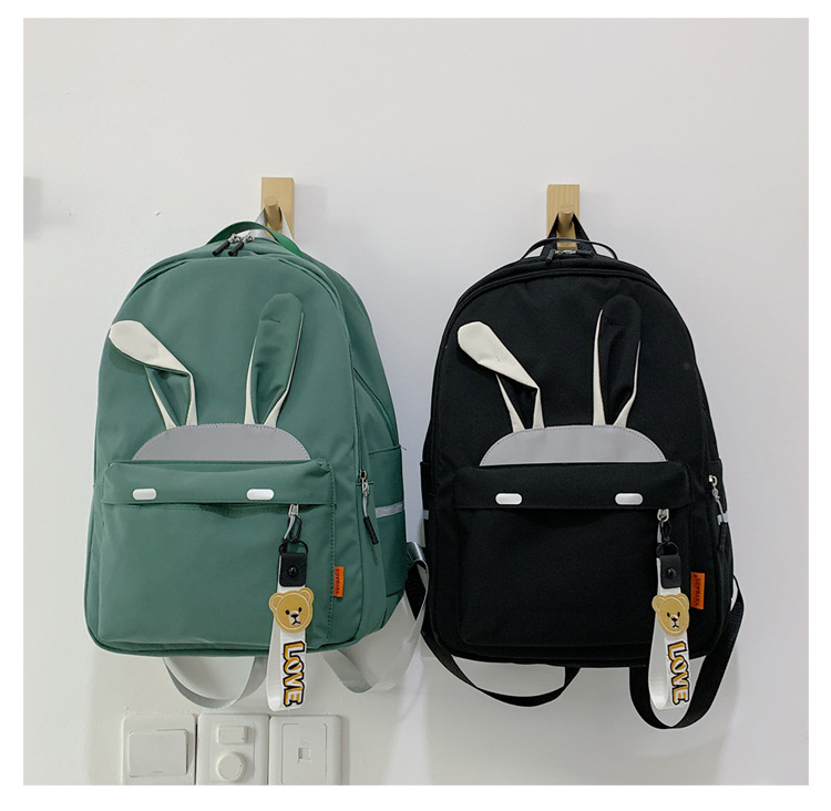 2020 New Backpack Women Korean Style Cute Student Casual Reflective Backpack Large Capacity Versatile Campus Schoolbag Women