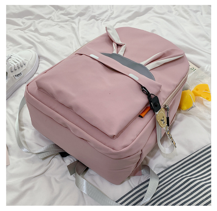 2020 New Backpack Women Korean Style Cute Student Casual Reflective Backpack Large Capacity Versatile Campus Schoolbag Women