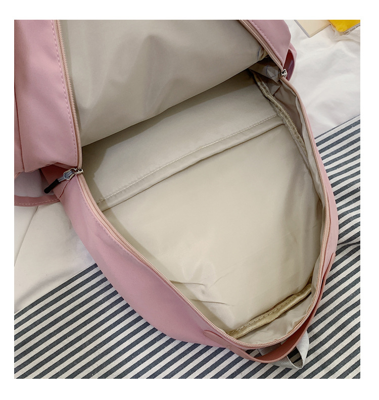 2020 New Backpack Women Korean Style Cute Student Casual Reflective Backpack Large Capacity Versatile Campus Schoolbag Women