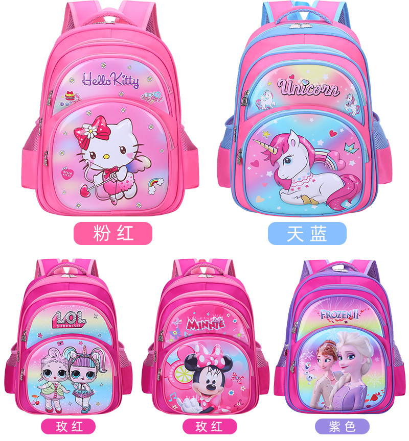 3D New Children's Schoolbag Eva Primary School Girls Burden Reduction Spine Protection Backpack Cartoon Backpack Factory Direct Sales