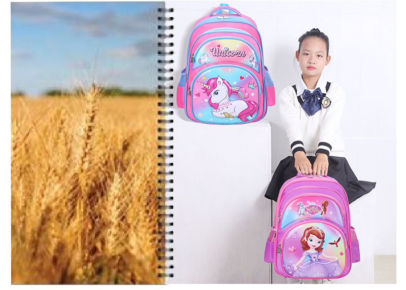 3D New Children's Schoolbag Eva Primary School Girls Burden Reduction Spine Protection Backpack Cartoon Backpack Factory Direct Sales